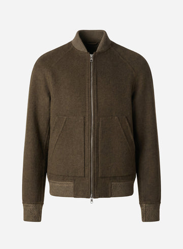 WOOL AND CASHMERE MK DOUBLE BOMBER