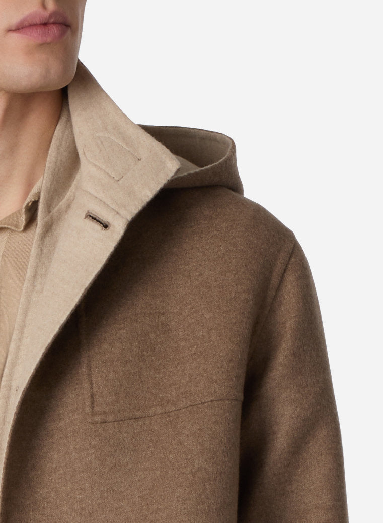 CASHMERE DOUBLE DUFFLE COAT