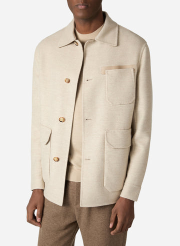 CASHMERE DOUBLE CHORE JACKET