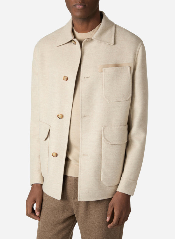 CASHMERE DOUBLE CHORE JACKET