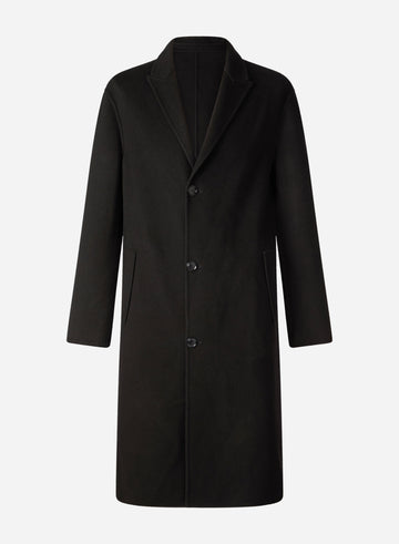 WOOL AND CASHMERE DOUBLE SINGLE BREAST OVERCOAT