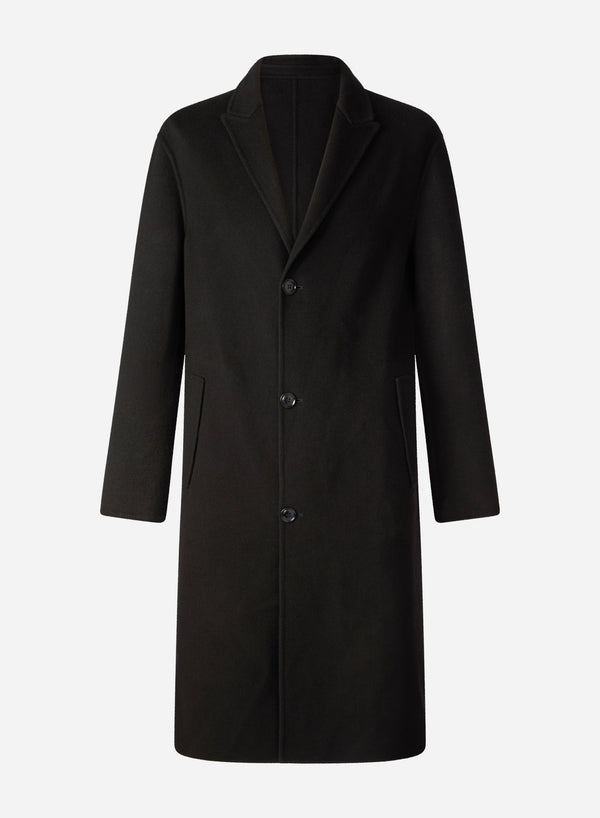 WOOL AND CASHMERE DOUBLE SINGLE BREAST OVERCOAT