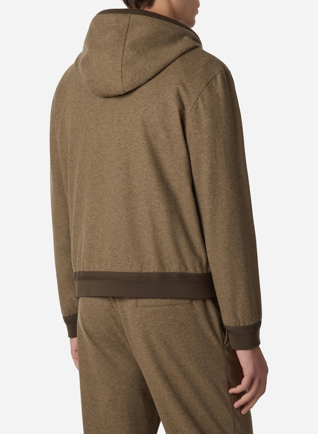 WOOL AND CASHMERE FULL ZIP HOODIE