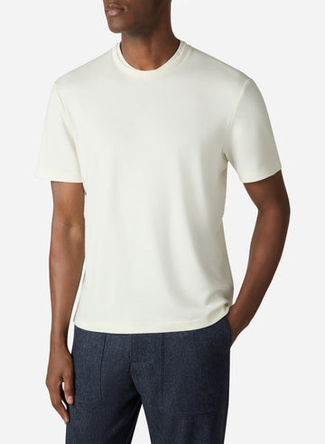 COTTON SILK CASHMERE T-SHIRT