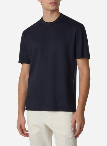 COTTON SILK CASHMERE T-SHIRT