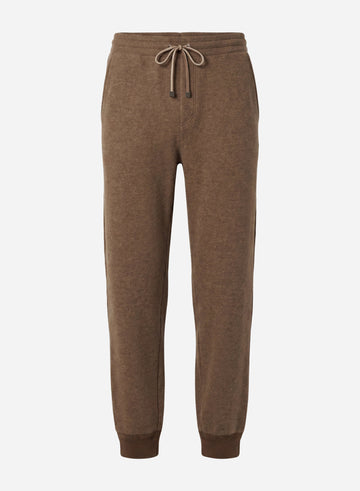 CASHMERE DRAWSTRING PANTS WITH CUFF