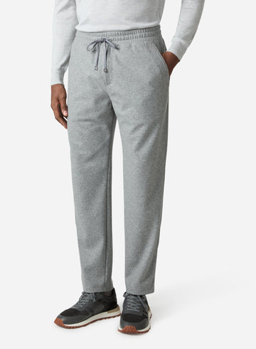 WOOL AND CASHMERE DRAWSTRING PANTS