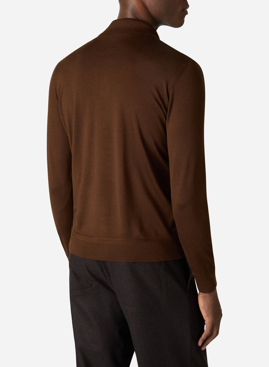 VIRGIN WOOL LONG SLEEVES POLO