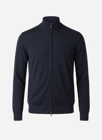 VIRGIN WOOL LONG SLEEVES FULL ZIP