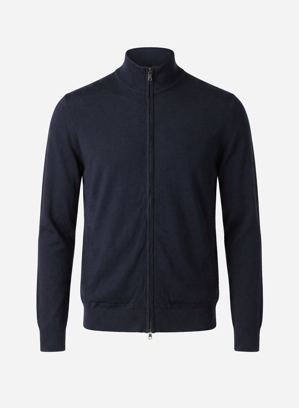 VIRGIN WOOL LONG SLEEVES FULL ZIP