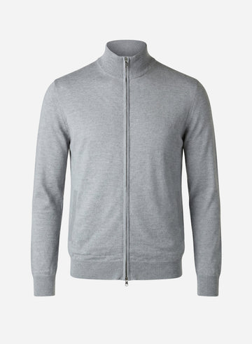 VIRGIN WOOL LONG SLEEVES FULL ZIP