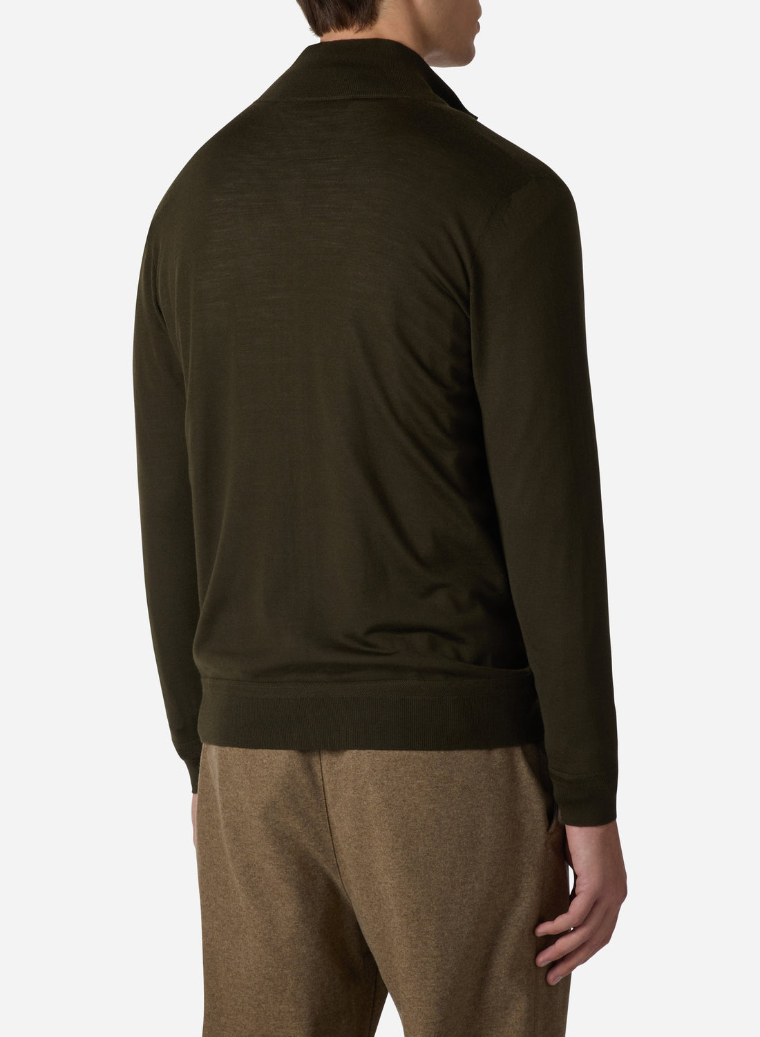 VIRGIN WOOL LONG SLEEVES FULL ZIP
