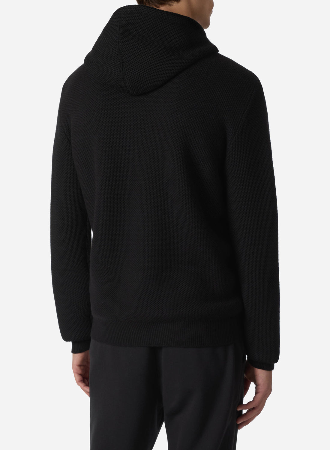 VIRGIN WOOL HONEYCOMB HOODIE