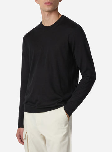 CASHMERE AND SILK CREWNECK