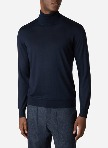 CASHMERE AND SILK TURTLENECK