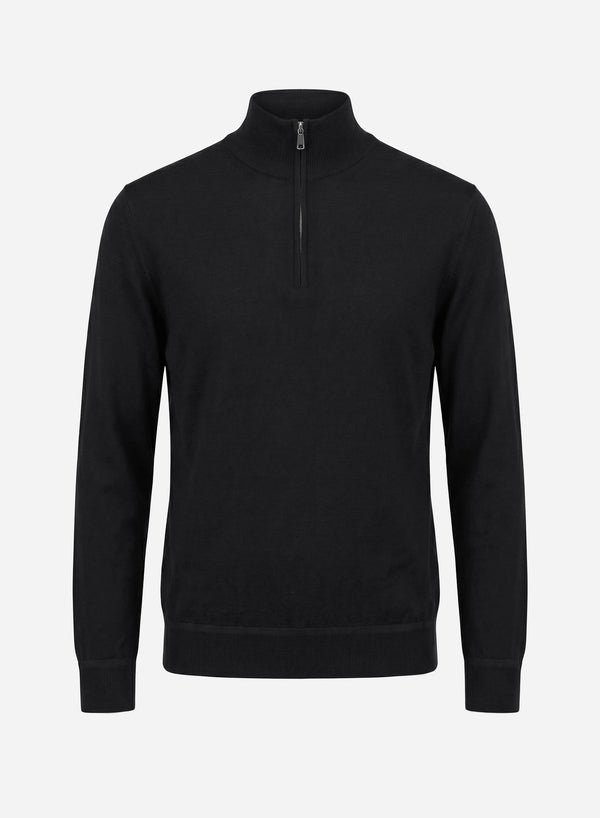 CASHMERE AND SILK LONG SLEEVES HALF-ZIP