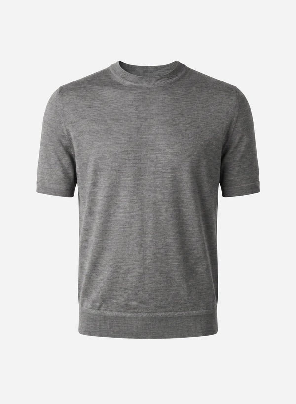 CASHMERE AND SILK SHORT SLEEVES T-SHIRT
