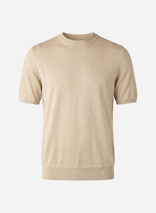CASHMERE AND SILK SHORT SLEEVES T-SHIRT