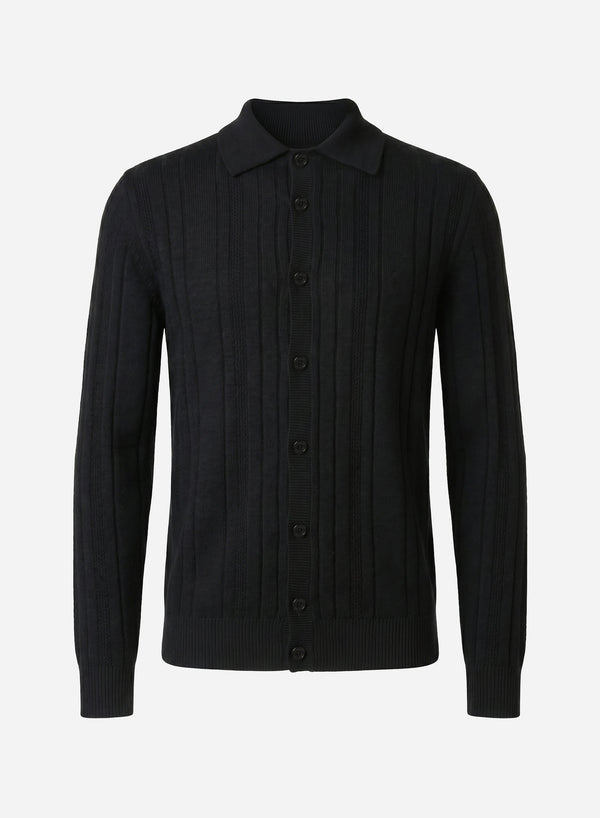 CASHMERE AND SILK RIB SHIRT