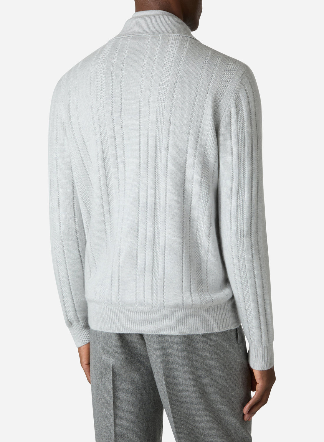 CASHMERE AND SILK RIB SHIRT