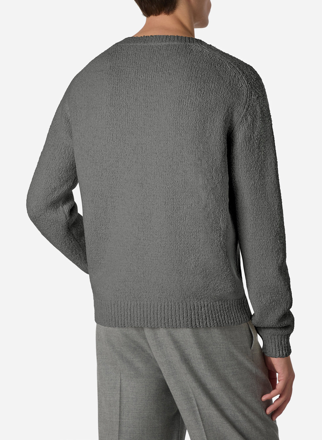 VIRGIN WOOL BOUCLE CREWNECK