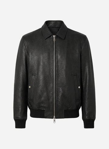 BONDED DEERSKIN VARSITY BLOUSON