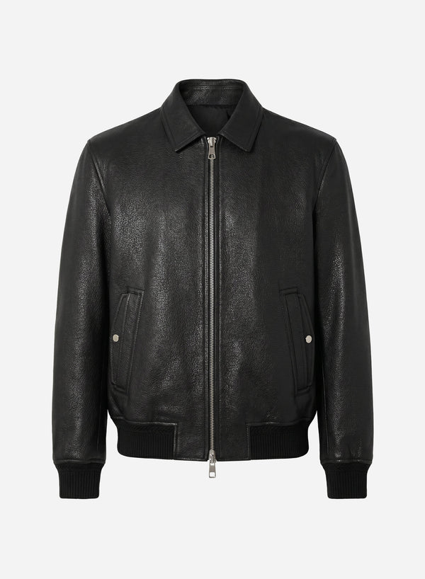 BONDED DEERSKIN VARSITY BLOUSON