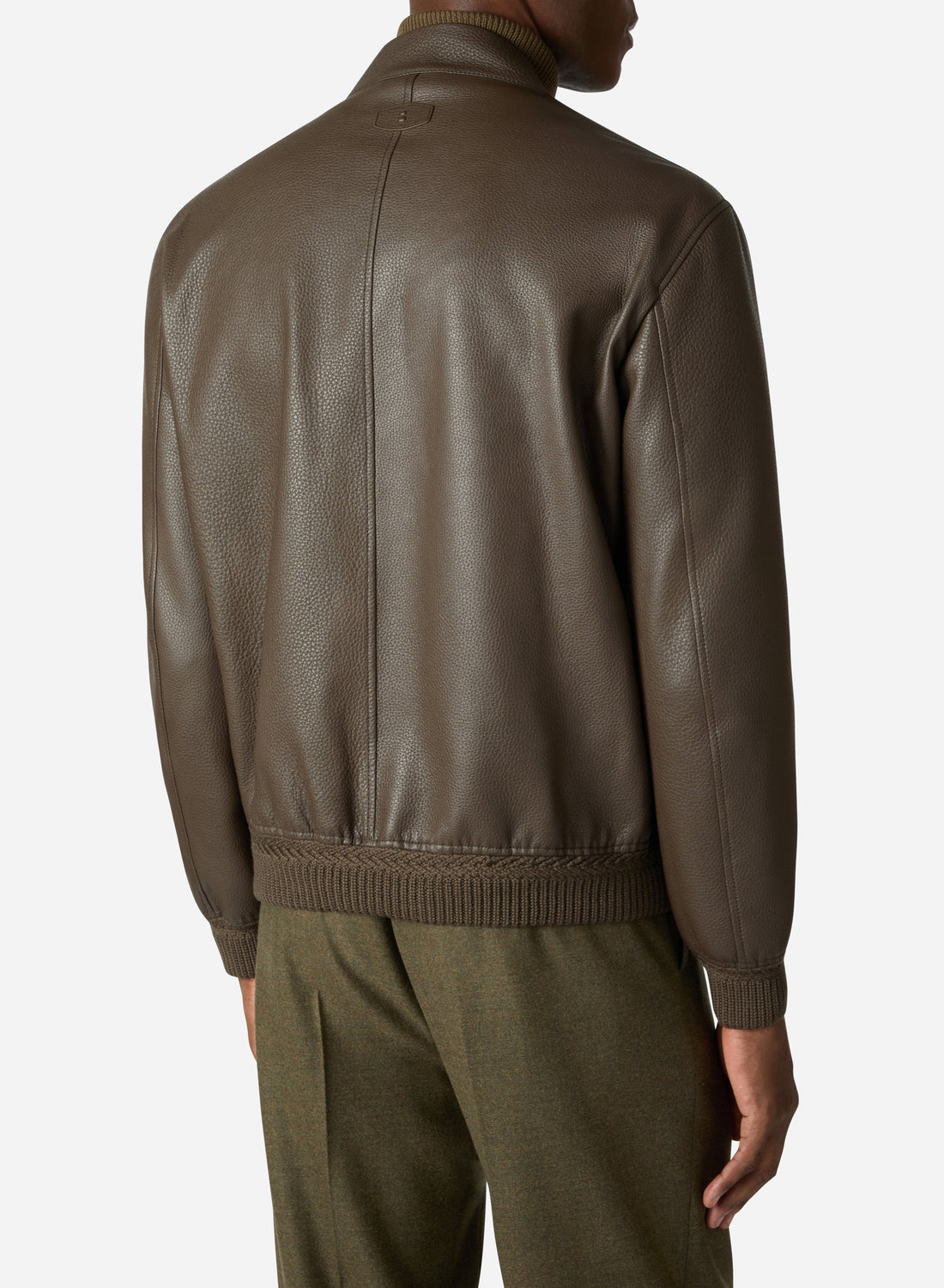 BONDED DEERSKIN VARSITY BLOUSON