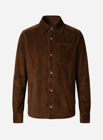 SUEDE SHIRT JACKET