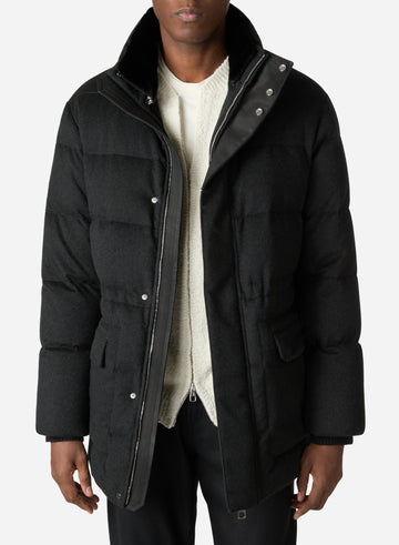 GOOSE DOWN CASHMERE FIELD JACKET