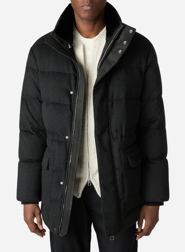 GOOSE DOWN CASHMERE FIELD JACKET