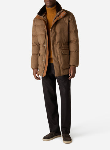 GOOSE DOWN CASHMERE FIELD JACKET