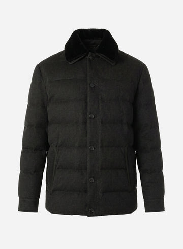GOOSE DOWN CASHMERE SHIRT