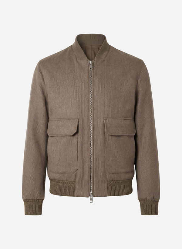 CASHMERE VARSITY BOMBER