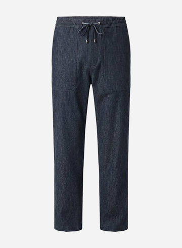 WOOL DRAWSTRING PANTS