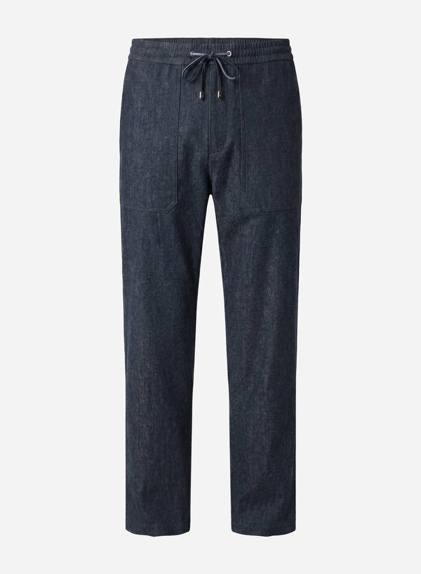 WOOL DRAWSTRING PANTS