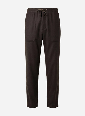 WOOL DRAWSTRING PANTS