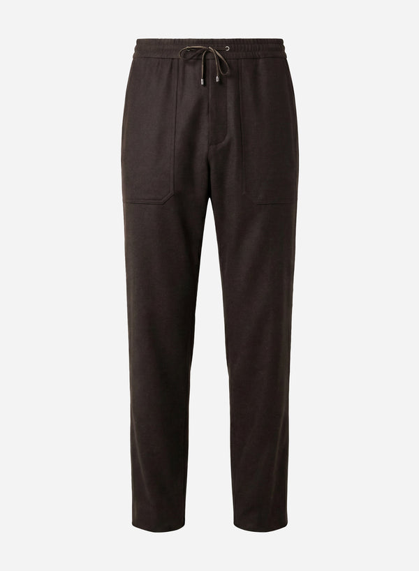 WOOL DRAWSTRING PANTS