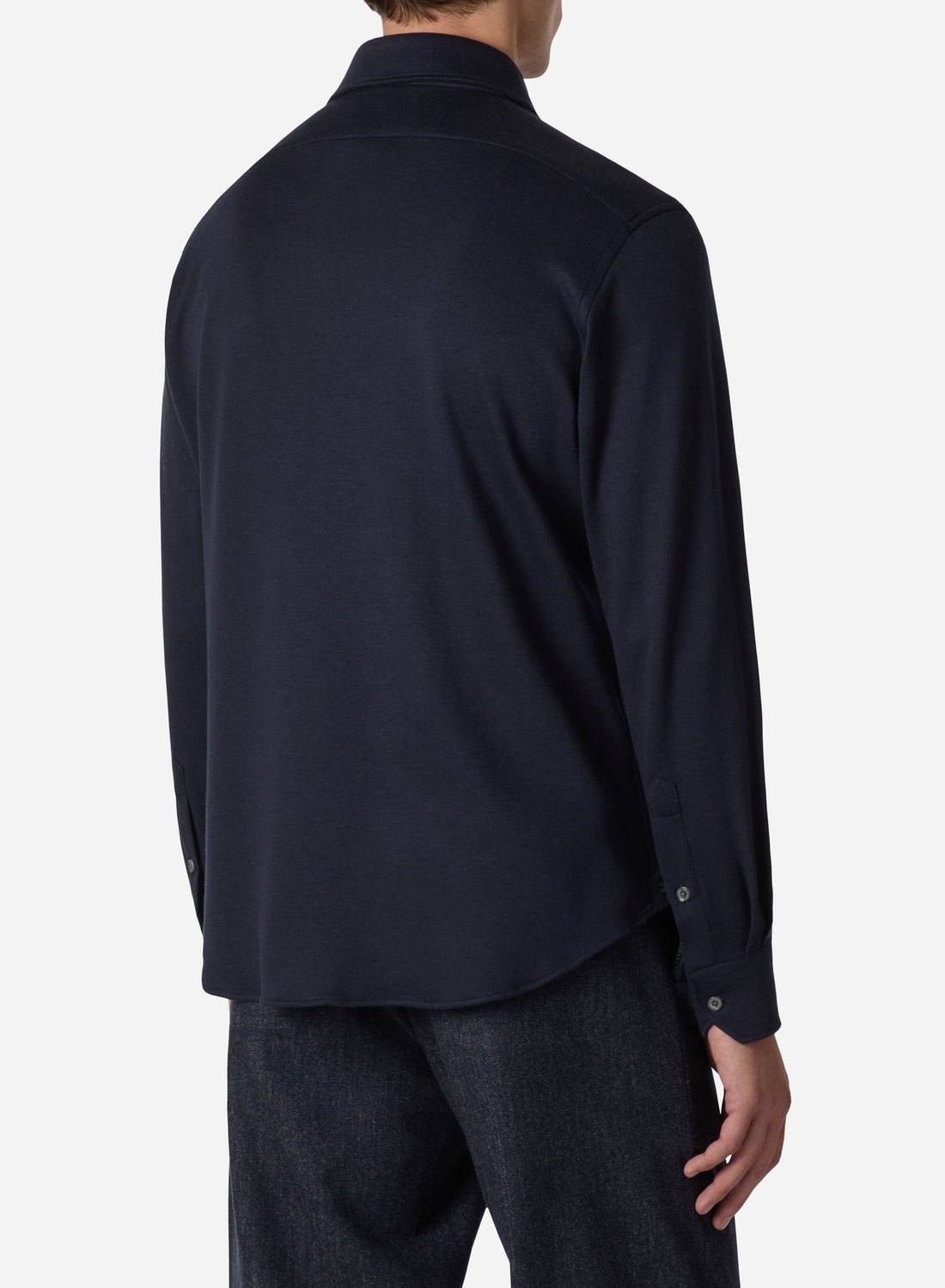 COTTON AND SILK JERSEY SHIRT