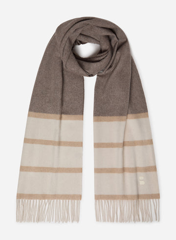 CASHMERE SCARF WITH STRIPES
