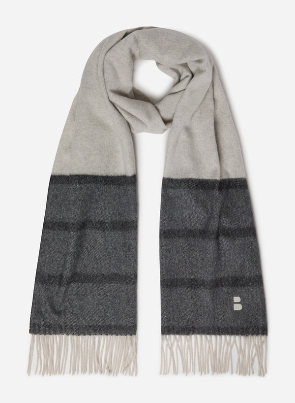 CASHMERE SCARF WITH STRIPES