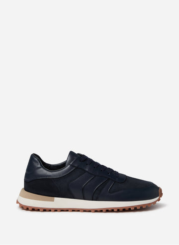SUEDE AND LEATHER MCLEAN SNEAKER