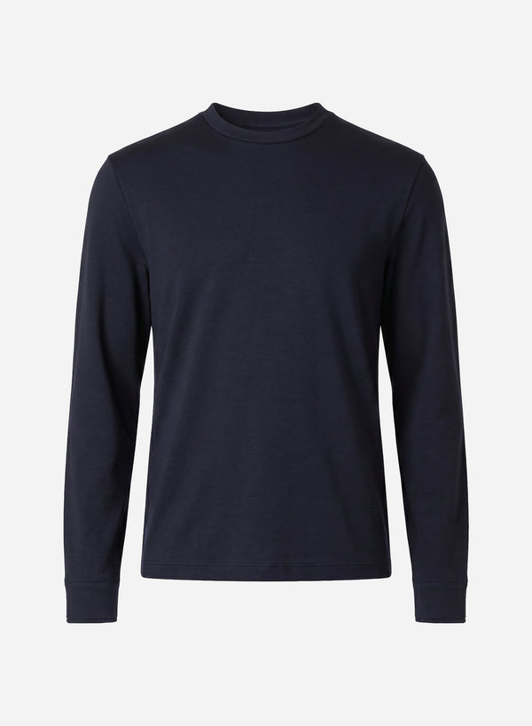 COTTON SILK CASHMERE LONG SLEEVES T-SHIRT