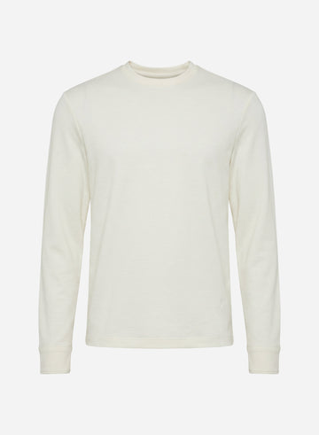 COTTON SILK CASHMERE LONG SLEEVES T-SHIRT