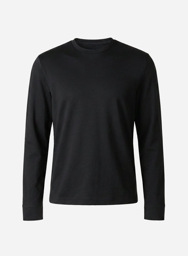 COTTON SILK CASHMERE LONG SLEEVES T-SHIRT