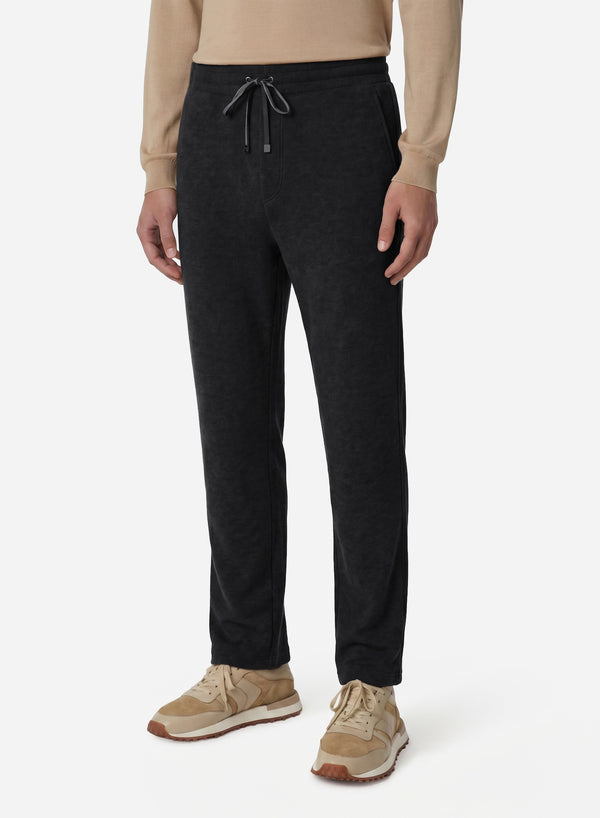 COTTON AND CASHMERE DRAWSTRING PANTS