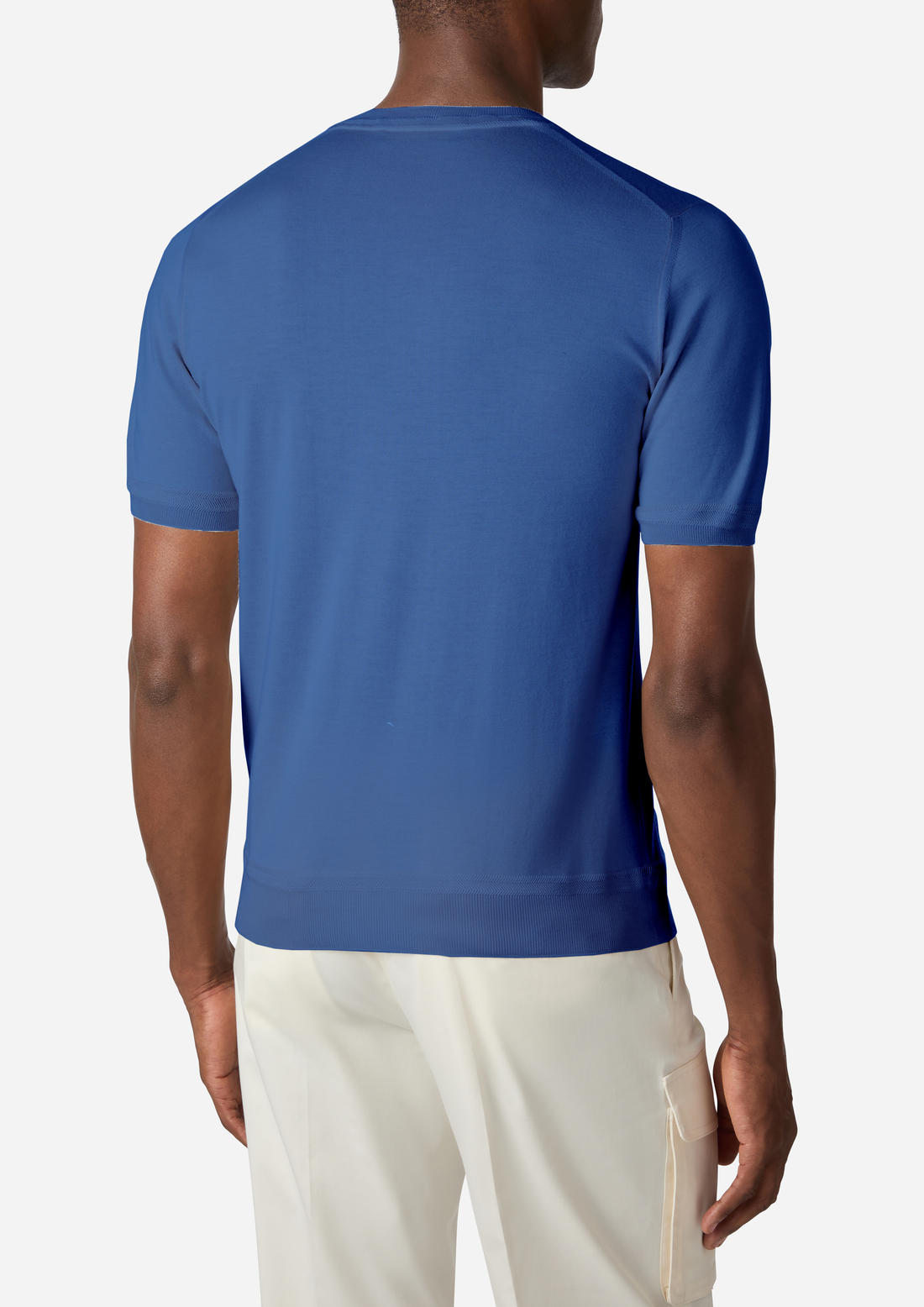 COTTON AND SILK SHORT SLEEVES T-SHIRT