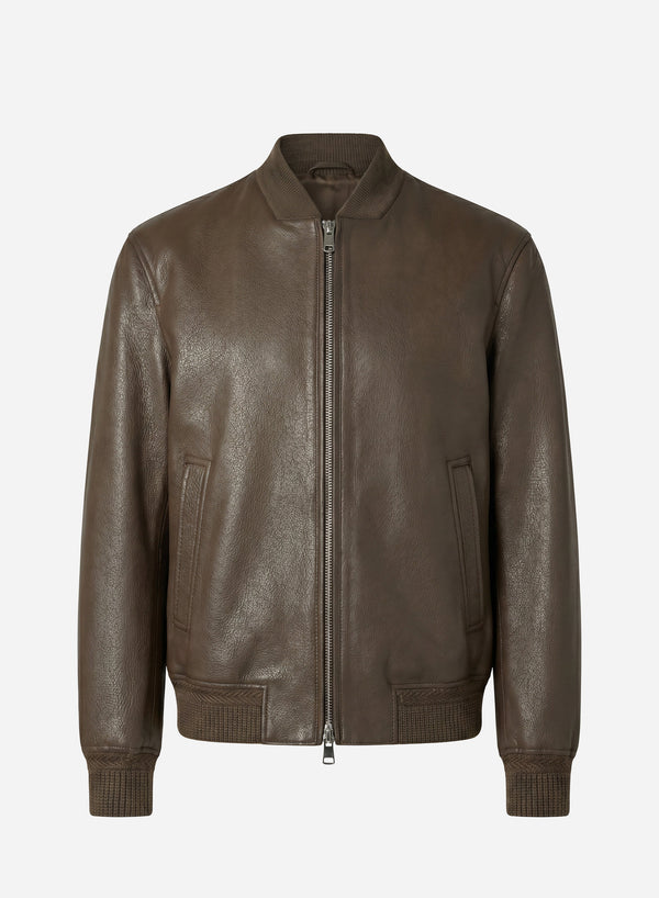 BONDED DEERSKIN VARSITY BLOUSON