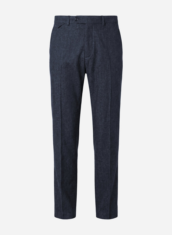WOOL FLAT FRONT PANTS