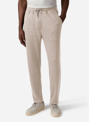 LINEN WOOL JOGGER PANTS